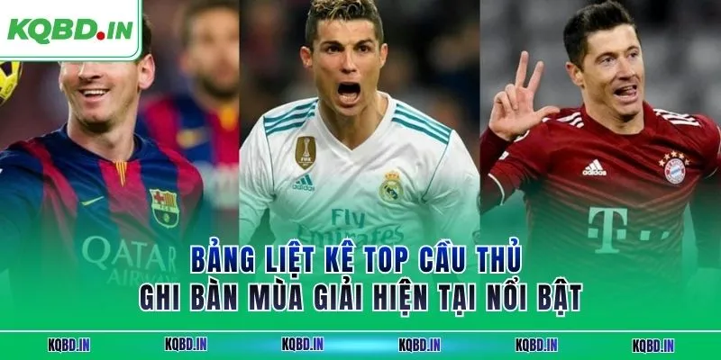 Top Ghi Bàn 28 Bảng liệt kê top ghi bàn mùa giải hiện tại ở các giải nổi bật